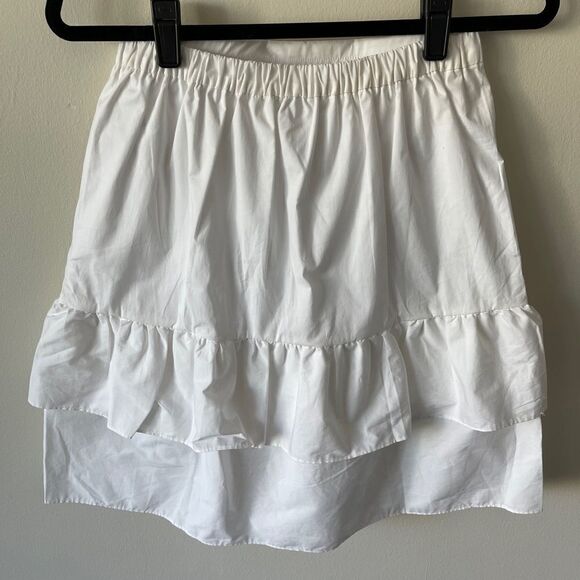 J. Crew Tiered Ruffle Midi Skirt Sz 4 - Picture 7 of 9